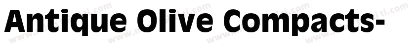 Antique Olive Compacts字体转换